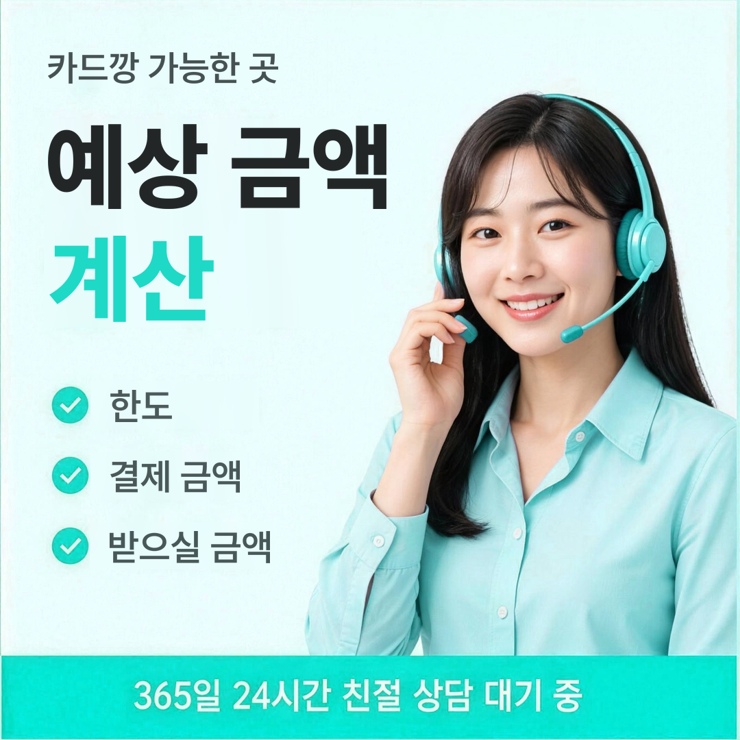 다음머니 카드깡 가능한 곳 예상 금액 계산 안내